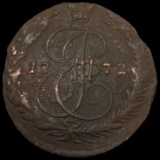 1772 Russia Copper 5 Kopeks CLOSELY UNCIRCULATED