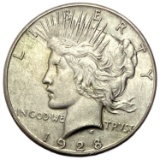1928 Silver Peace Dollar AU
