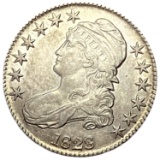 1828 Capped Bust Half Dollar AU+