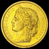 1883 Swiss Gold 20 Francs .1867oz UNCIRCULATED