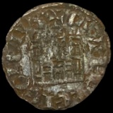 [1284-1295] Spain Castile & Leon Sancho IV Coronado NEARLY UNCIRCULATED