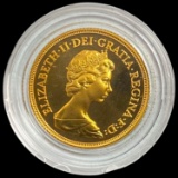 1984 UK Gold Sovereign .2354oz CHOICE PROOF