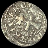 [1342-1382] Hungary Louis I Silver Denar NEARLY UNCIRCULATED