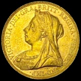 1900-M Australia Gold Soverign .2354oz UNCIRCULATED