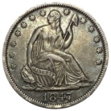 1847-O Seated Liberty Half Dollar XF