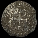 [1309-1343] Nepal Roberto Silver Gigliato CLOSELY UNCIRCULATED