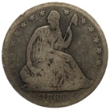 1865-S Seated Liberty Half Dollar Avg Circ