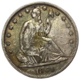 1860-S Seated Liberty Half Dollar VF