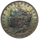 1893-O Toned Morgan Silver Dollar MS