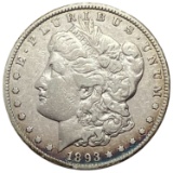 1893-CC Morgan Silver Dollar Fine