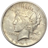 1921 Silver Peace Dollar XF