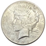 1928 Silver Peace Dollar AU