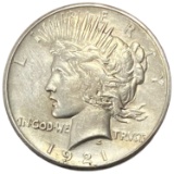 1921 Silver Peace Dollar AU