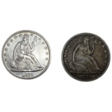 1871-1876 Seated Liberty Half Dollar Lot [2 Coins]