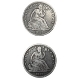 1840, 1847 Seated Liberty Half Dollar Lot [2 Coins]