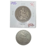 1846, 1850-O Seated Liberty Half Dollar Lot [2 Coins]
