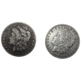 [2] 1890-CC Morgan Silver Dollars [2 Coins]