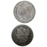 [2] 1890-CC Key Date Morgan Silver Dollar [2 Coins]
