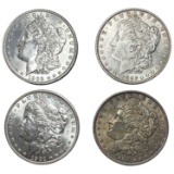 1886-1902 Choice BU Morgan Silver Dollar [4 Coins]