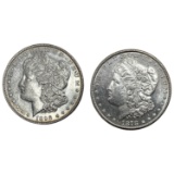 1878-S, 1898 GEM BU Semi PL Morgan Sil Dollar [2 Coins]