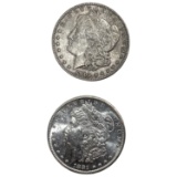1881-S, 1904-O GEM BU Morgan Silver Dollar [2 Coins]