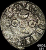 [1170-1245] France Crusades Silver Denier NEARLY UNCIRCULATED