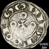 {1170-1245] France Crusades Silver Denier NEARLY UNCIRCULATED