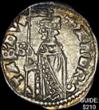 [1368-1382] Venice Andrea Contarini Silver Soldino UNCIRCULATED
