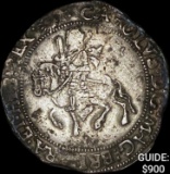 [1625-1649] England Charles I Silver 1/2 Crown NEARLY UNCIRCULATED