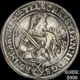 1608 Saxony Silver Thaler NEARLY UNCIRCULATED