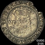 1604 England James I Silver 6 Pence NEARLY UNCIRCULATED