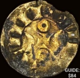 [1170-1245] France Crusades Silver Denier NEARLY UNCIRCULATED
