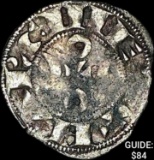 [1170-1245] France Crusades Silver Denier NEARLY UNCIRCULATED