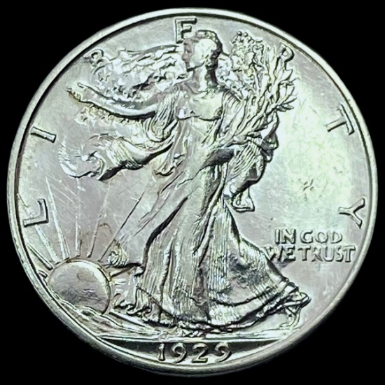 1929-S Walking Liberty Half Dollar CHOICE AU