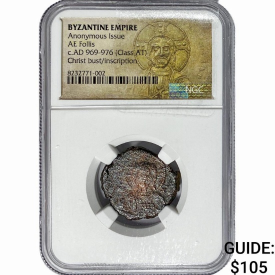 Byzsntine c.AD 969-976[Class A1] Bronze Follis