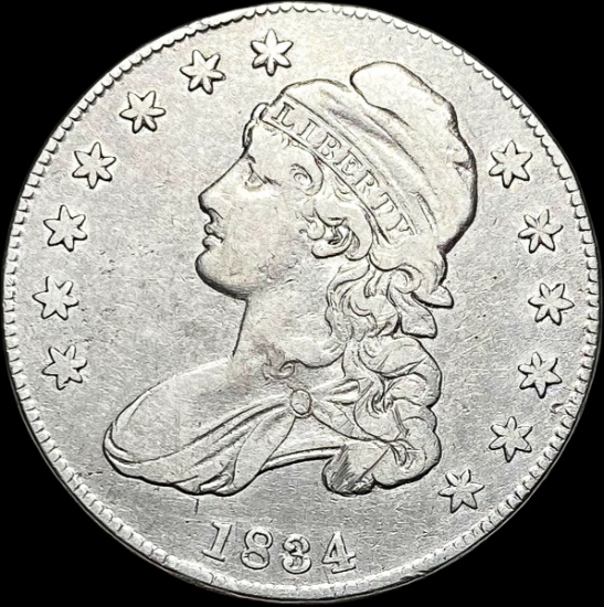 1834 Capped Bust Half Dollar LIGHTLY  CIRCULATED