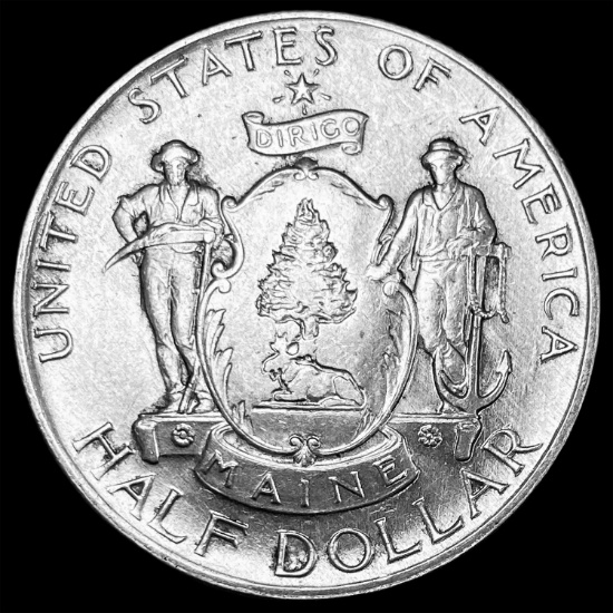 1920 Silver Maine Half Dollar UNCIRCULATED
