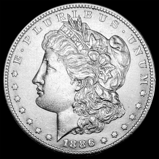 1886-S Morgan Silver Dollar CHOICE AU