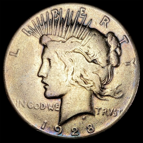 1928 Peace Silver Dollar LIGHTLY CIRCULATED