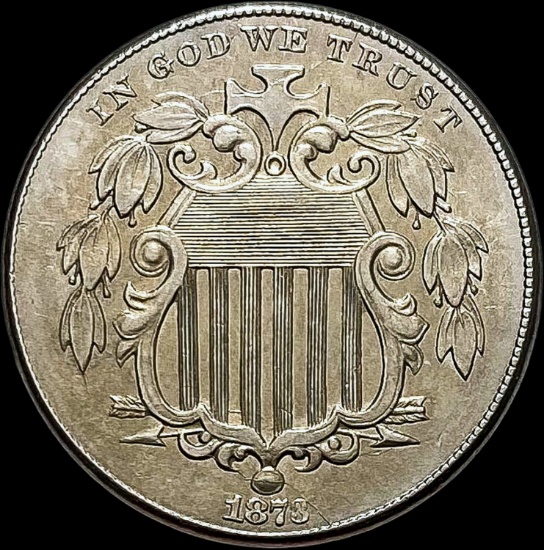 1873 Shield Nickel CLOSELY UNCIRCULATED