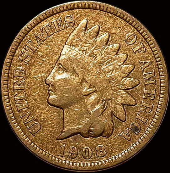 1908-S Indian Head Cent NEARLY UNCIRCULATED