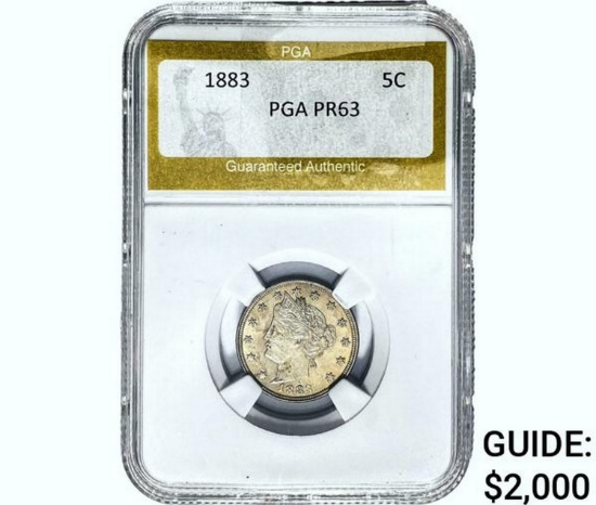 1883 Liberty Victory Nickel PGA PR63