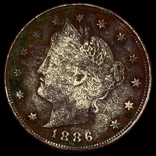 1886 Liberty Head Nickel NICELY CIRCULATED