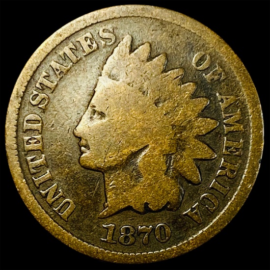 1870 Indian Head Cent NICELY CIRCULATED