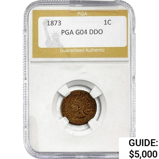 1873 Indian Head Cent PGA G4 DDO