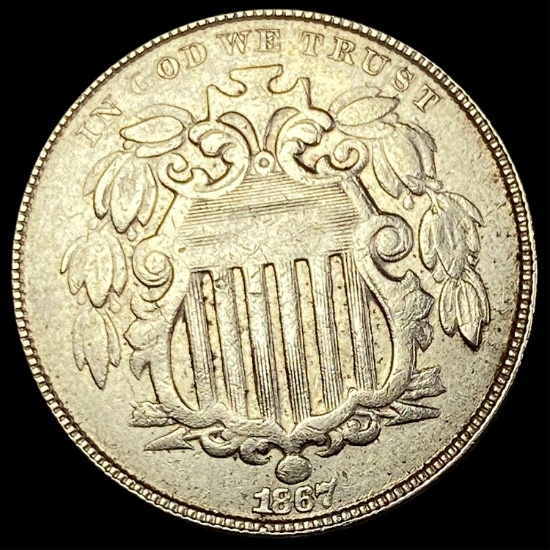 1867 Shield Nickel HIGH GRADE