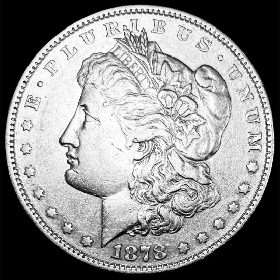 1878 8TF Silver Morgan Dollar NEARLY UNCIRCULATED
