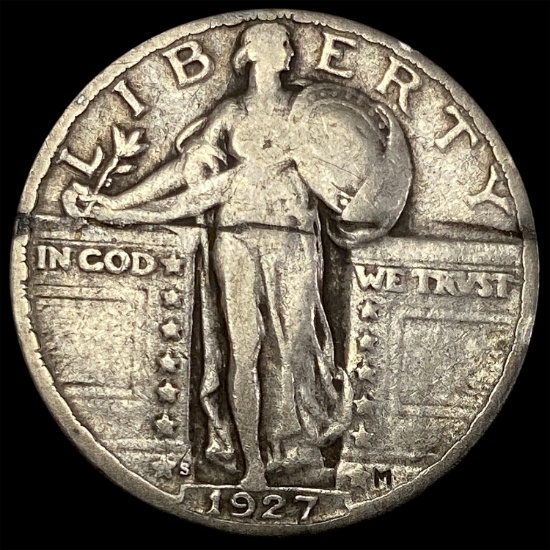 1927-S Standing Liberty Quarter NICELY CIRCULATED
