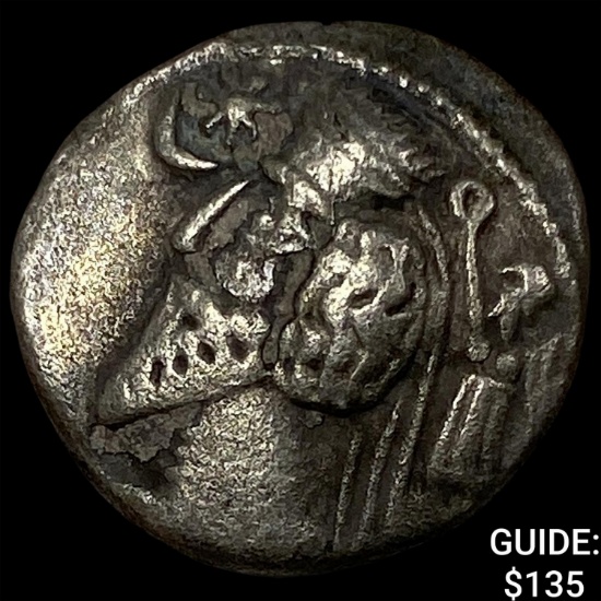 Parthian Empire 247-224 AD Silver Drachm NEARLY UNCIRCULATED