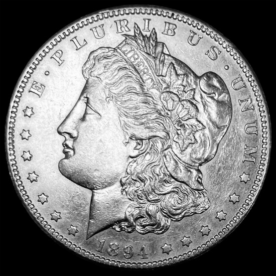 1894-S Silver Morgan Dollar CHOICE AU